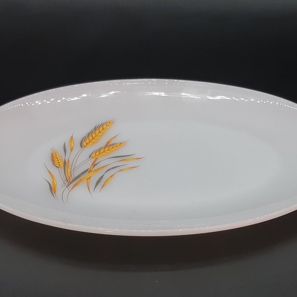 Fire King Tray With Wheat Pattern - Picture 4 of 11